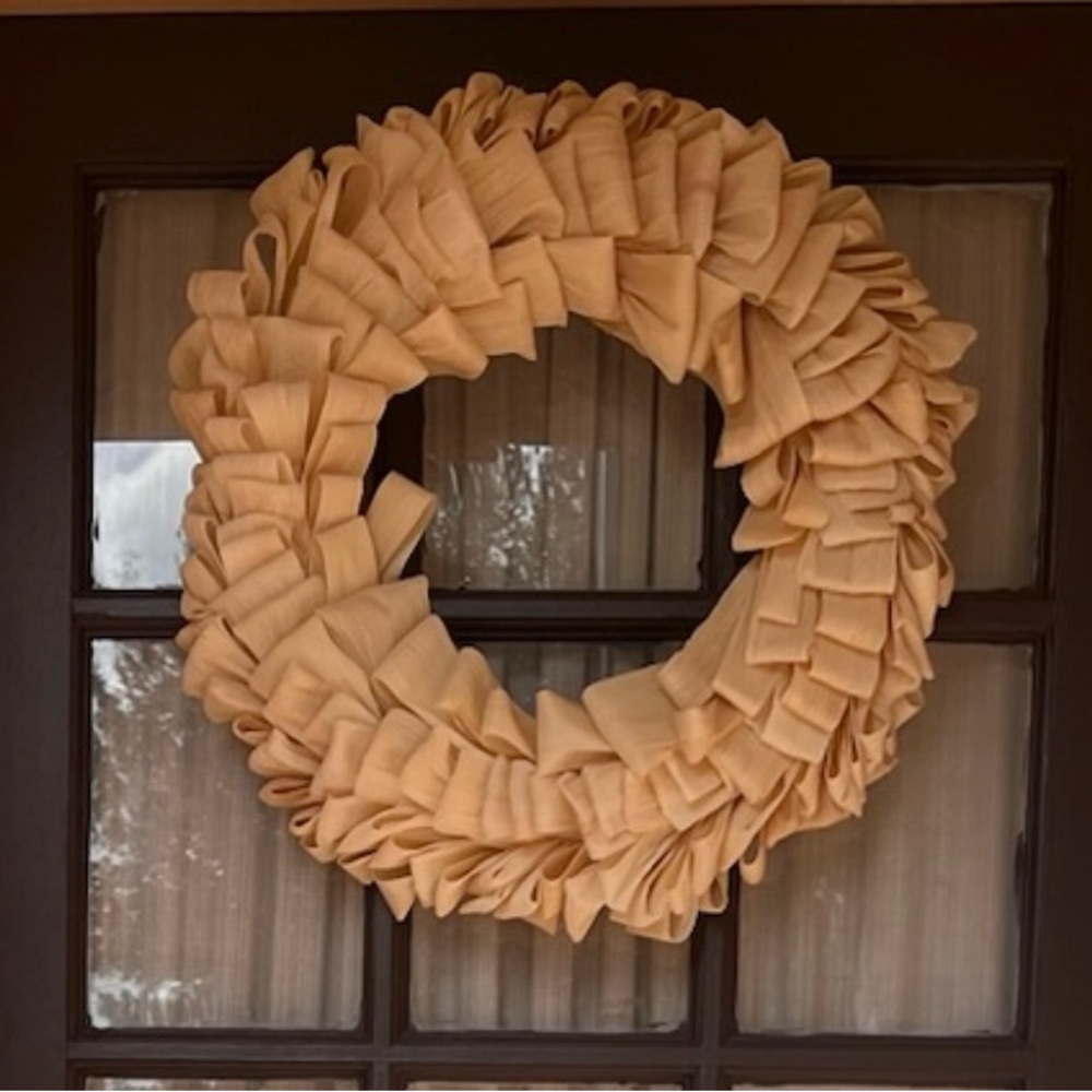 Elegant Tan Holiday Wreath